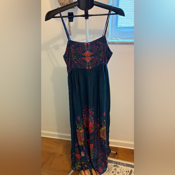 Natural Life Bailey Maxi Dress Floral Navy Folk Garden M Medium - Picture 2 of 12